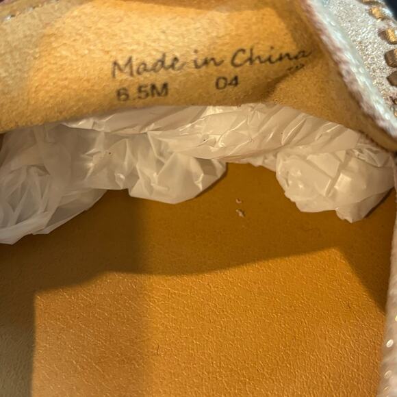 Jack Rogers Millie Moccasin Rose Gold Metallic Loafer - size 6.5in - Picture 8 of 8